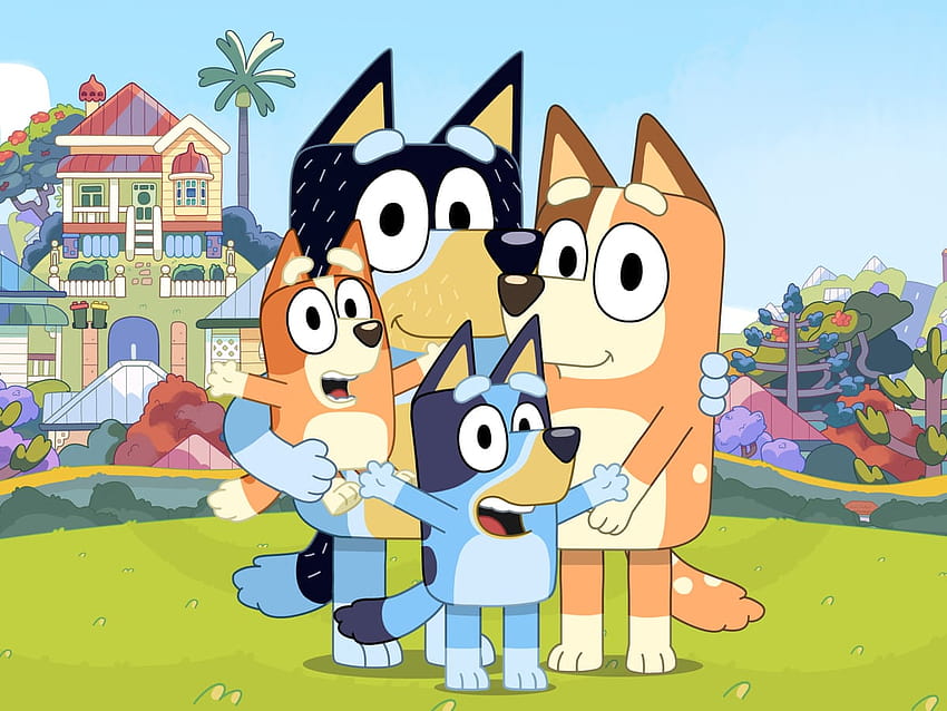 Peppa Pig, с по-добро родителство“: огромният успех на кучешкия анимационен филм Bluey, бинго от Bluey HD тапет