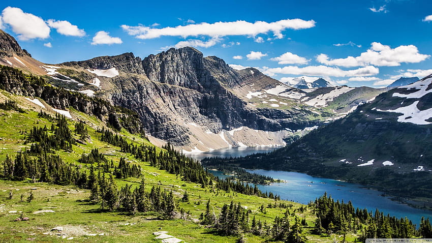 Parque Nacional Hidden Lake Glacier Montana fondo de pantalla