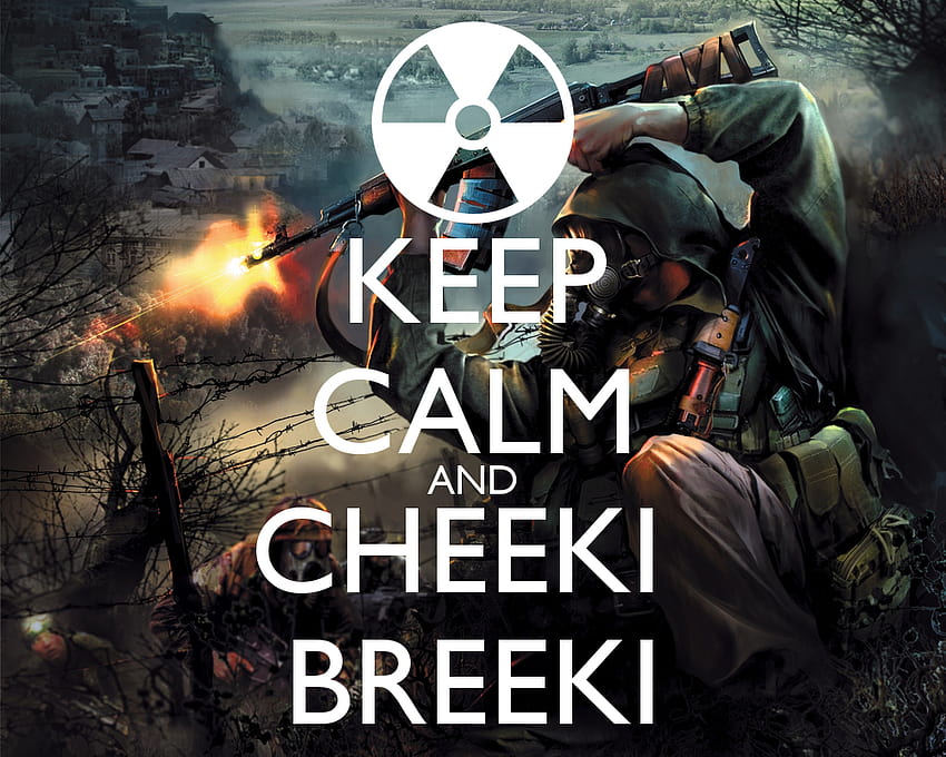 Keep Calm and Cheeki Breeki HD wallpaper