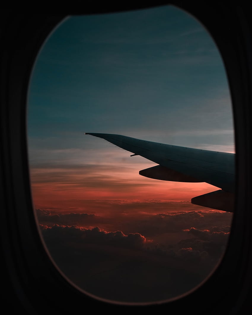 10 Прозорец на самолет, изглед на самолет HD тапет за телефон