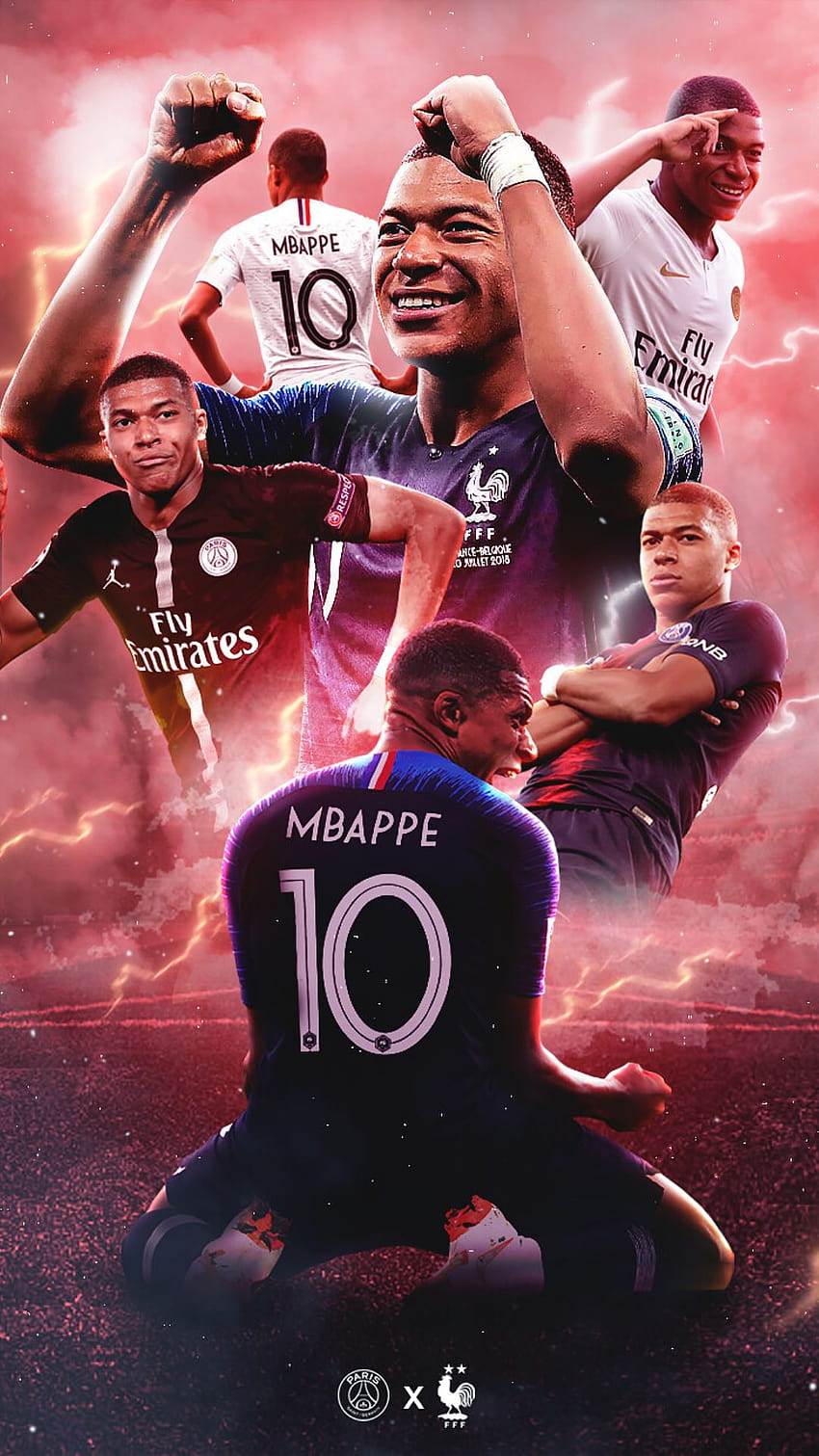 Kylian Mbappé, mbappé 2022 france Fond d'écran de téléphone HD