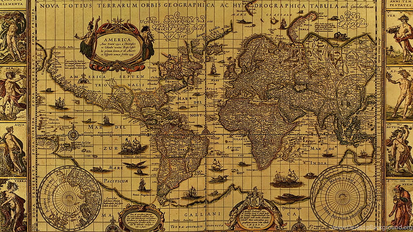 Vintage Treasure Map Backgrounds, pirate map HD wallpaper