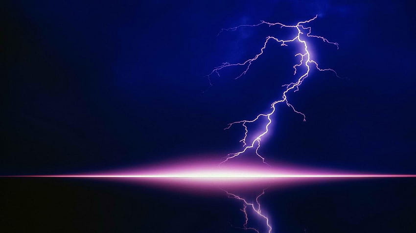 Blue Lightning, thunder HD wallpaper