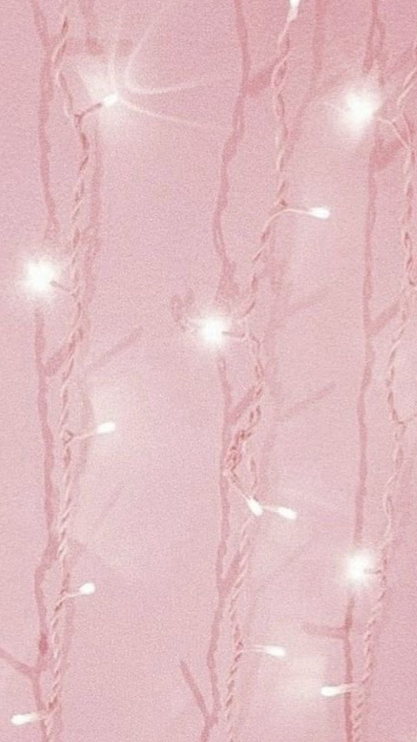 Pink Christmas Lights, pink light aesthetic HD phone wallpaper