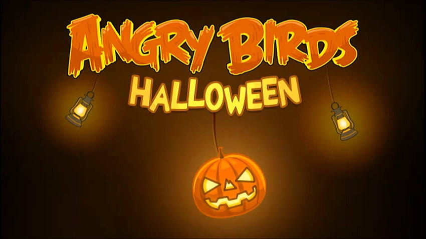 Angry Birds Seasons, truco o trato de halloween fondo de pantalla