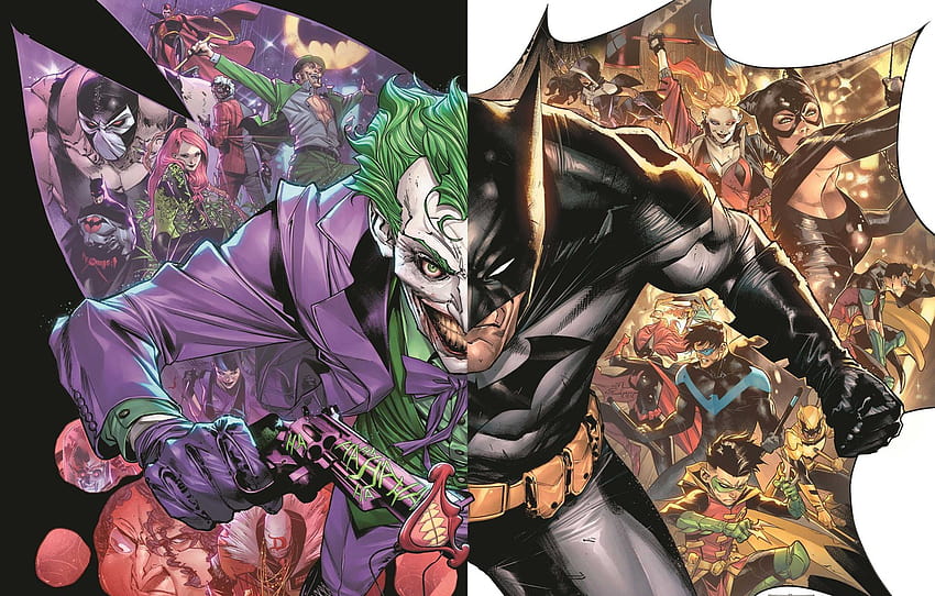Joker, Helden, Batman, Batman, Joker, DC-Comics, Comics, Schurken, Abschnitt фантастика, Riddler-DC-Comics HD-Hintergrundbild