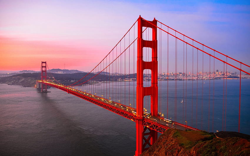 Мостът Голдън Гейт в Сан Франциско, мост Сан Франциско Голдън Гейт HD тапет