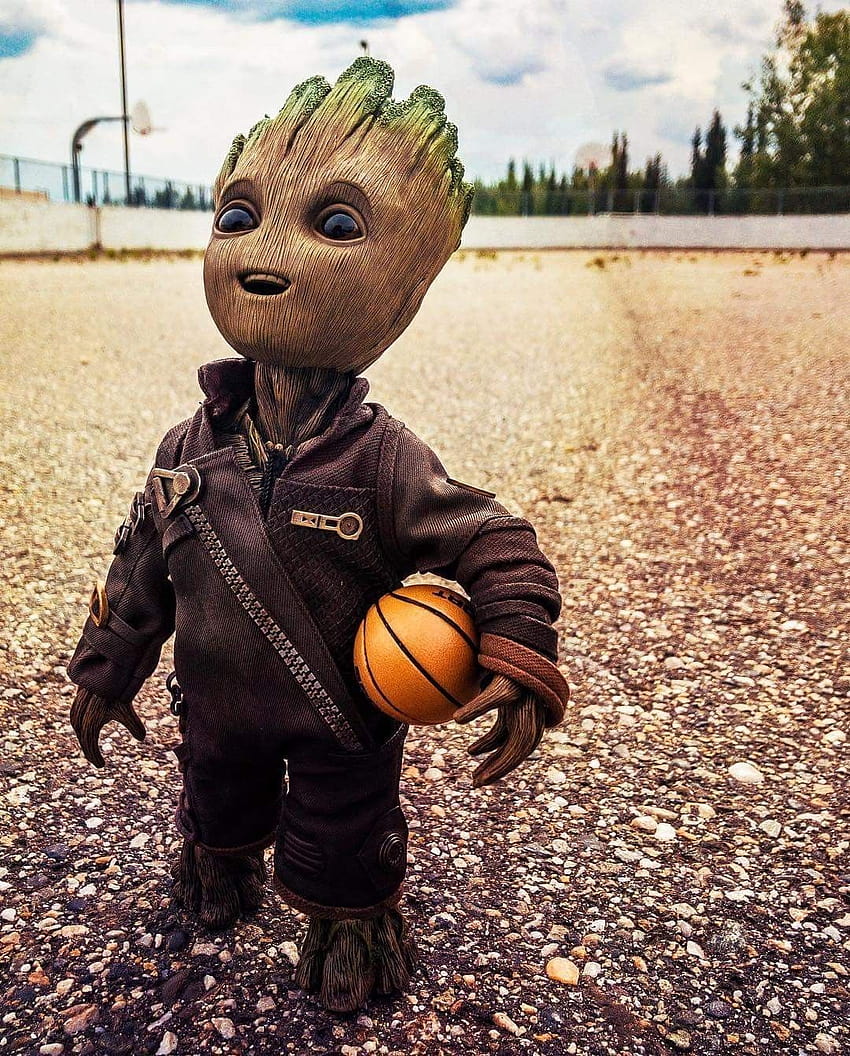 Baby Groot..., basketball groot HD phone wallpaper | Pxfuel