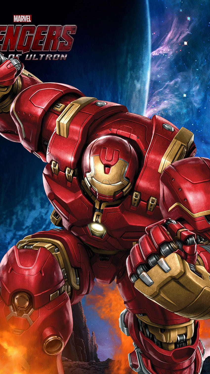 พื้นหลัง Avengers Age Of Ultron Iron Man Hulkbuster [1080x1920] สำหรับมือถือและแท็บเล็ต วอลล์เปเปอร์โทรศัพท์ HD