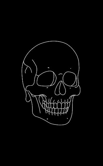 Skull light minimal HD wallpapers | Pxfuel