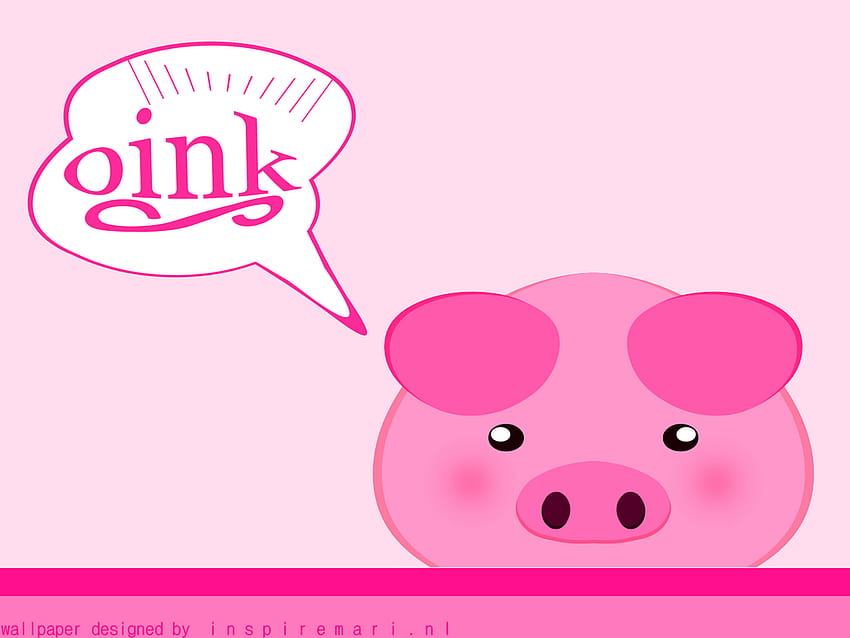 Katie Sager on OINK, OINK, pink piggy HD wallpaper