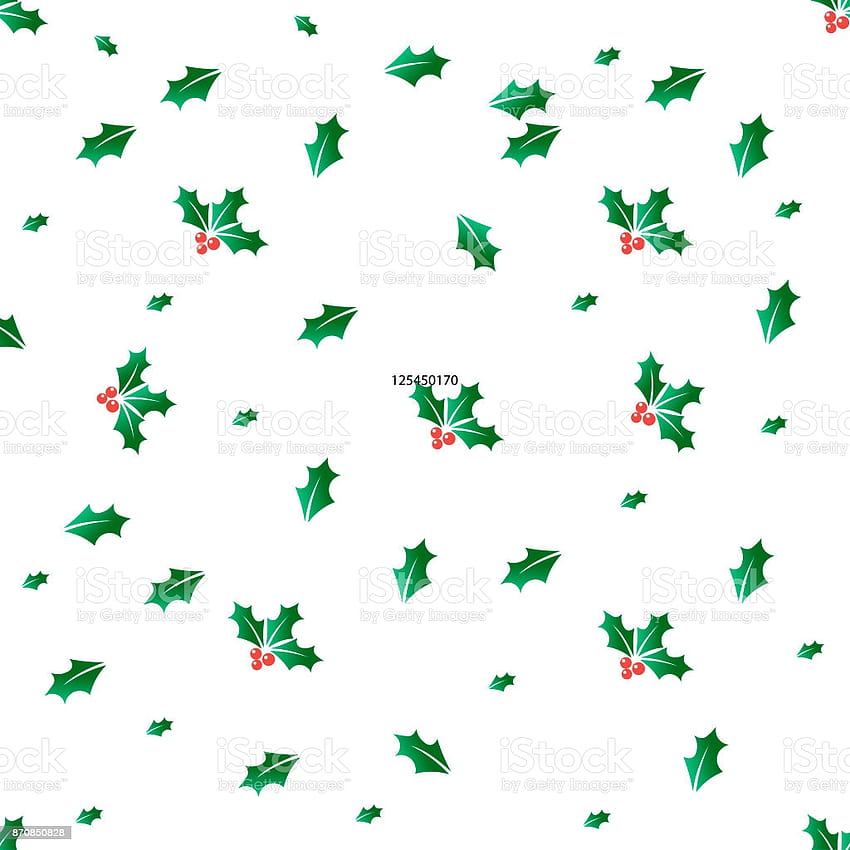ヤドリギ クリスマス ツリーの葉のシームレスなパターン 緑の枝 シンプルな漫画のスタイル 常緑の木のデザイン 無限のテクスチャ 新年 印刷物 デザイン フラット デザイン ベクトル ストック イラスト HD電話の壁紙