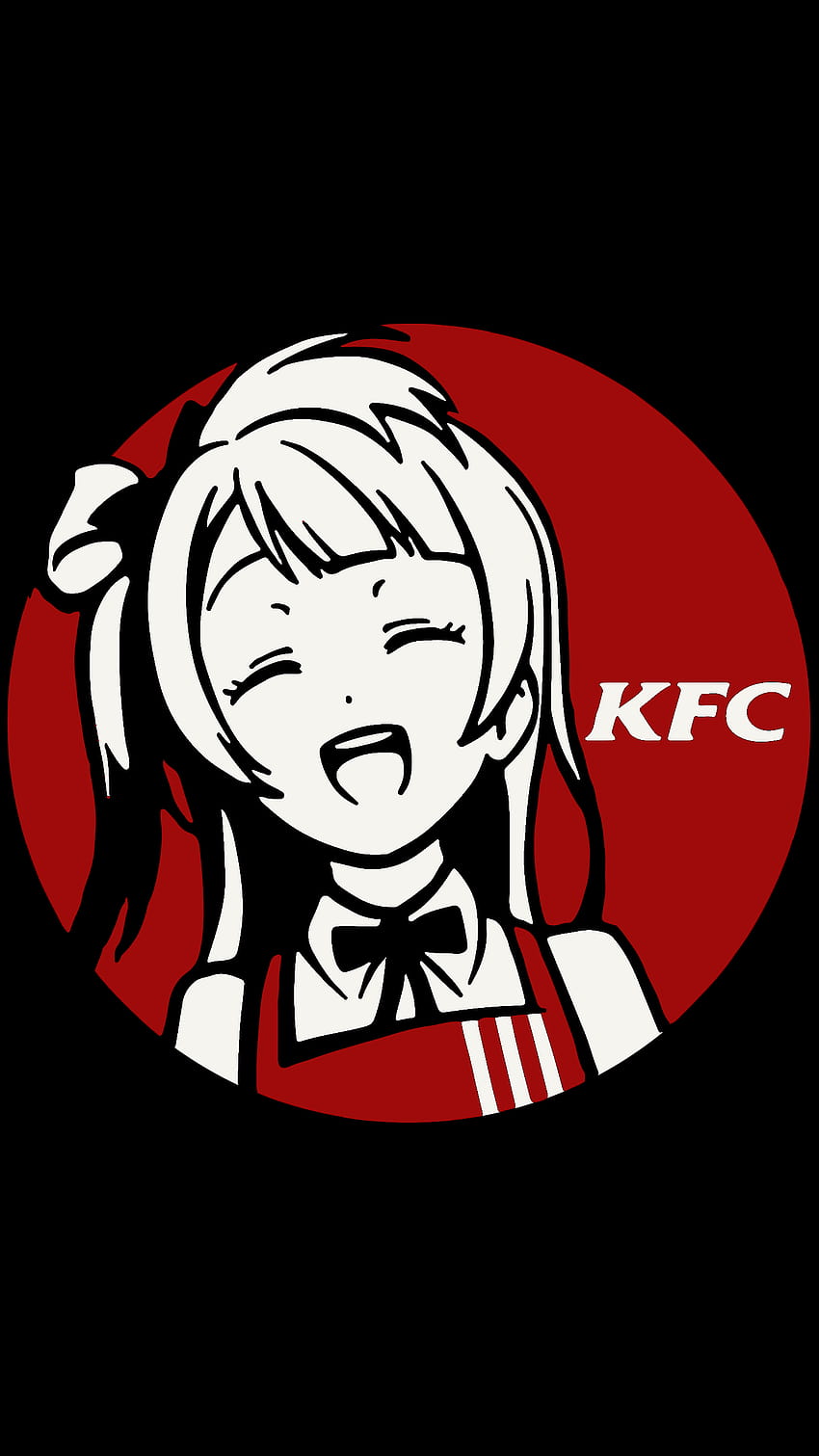Anime KFC Logo, anime logo HD phone wallpaper
