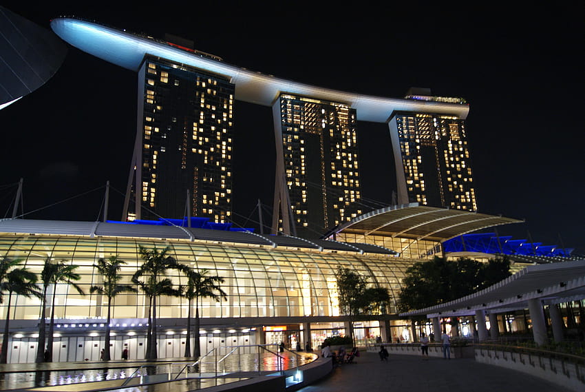 Marina Bay Sands Night – Voyage Fond d'écran HD