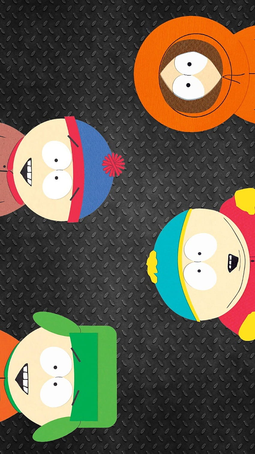 Rodzina South Park na iPhone'a 11, Pro Max, X, 8, 7, 6, iPhone'a Erica Cartmana Tapeta na telefon HD