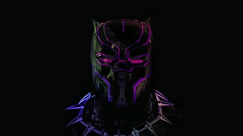 Black Panther Mask Marvel RGB, black panther 3d HD wallpaper