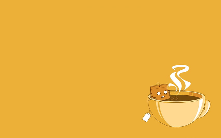 Minimalistic Coffee Vector Sauna Coffee Cups Simple Background Tea [1728x1080] for your , Mobile & Tablet, 차 커피 HD 월페이퍼