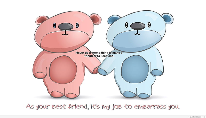 Funny Best Friend Saying Cartoon, friendship cartoon HD wallpaper