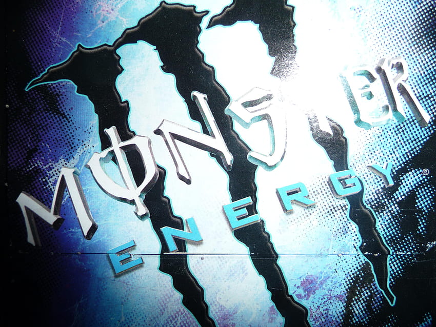 4 Blue Monster Energy Logo, blue monster energy drink HD wallpaper
