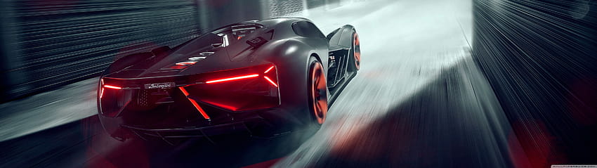 Lamborghini Terzo Millennio Electric Supercar Rear Ultra Backgrounds for U TV : ワイドスクリーン & UltraWide & ラップトップ : マルチディスプレイ、デュアルモニター : タブレット : スマートフォン、5120x1440 高画質の壁紙