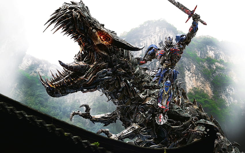 Movies Optimus Prime on Dinobot, transformers g1 series optimus prime and grimlock HD wallpaper