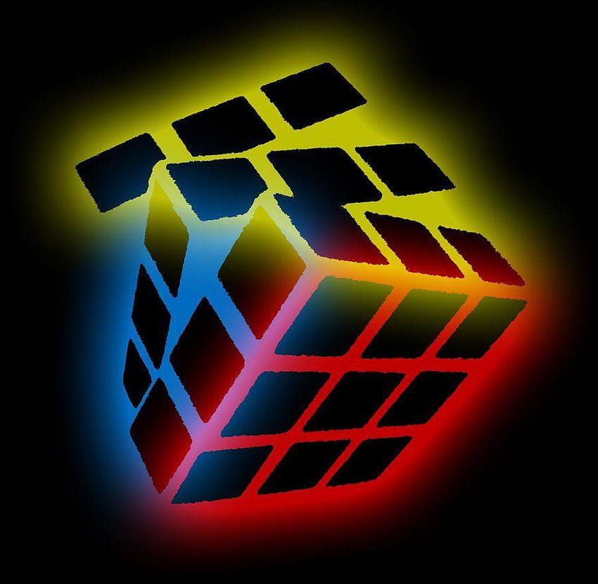 Rubiks Cube Amoled 1407x3045 Desktop Mobile Wallpaper