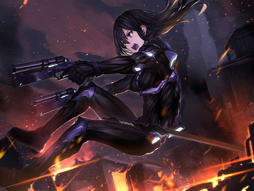 Extra Skill, black flame anime HD wallpaper | Pxfuel