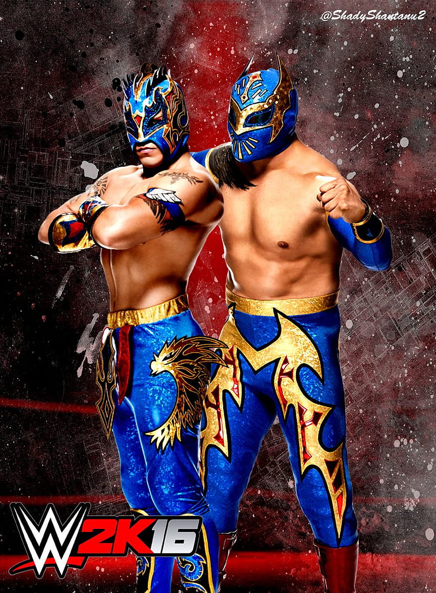 Niestandardowy plakat WWE 16 ftKalisto i Sin Cara autorstwa sin cara mobile Tapeta na telefon HD
