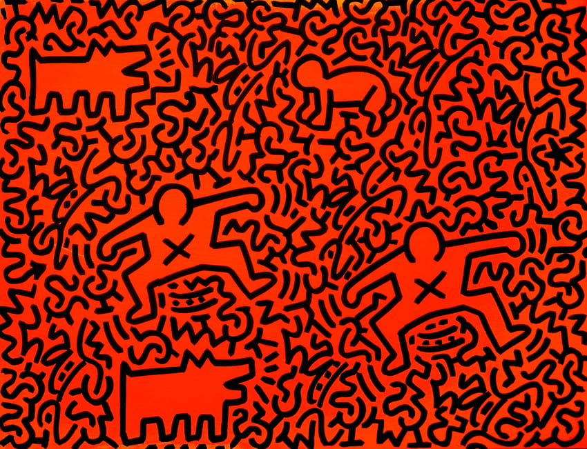 1920x1080px, 1080P Download Gratis | Grafiti Keith Haring Wallpaper HD ...
