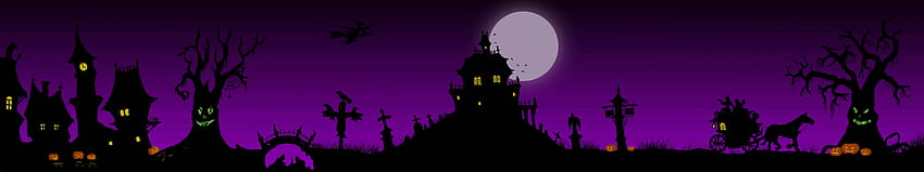 Halloween Dual Monitor posted by Zoey Thompson, halloween dual screen HD wallpaper