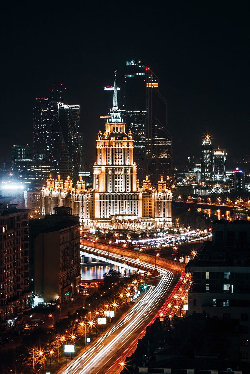 2209x3295 moscow, russia, night city, russia moscow cityscape HD phone wallpaper