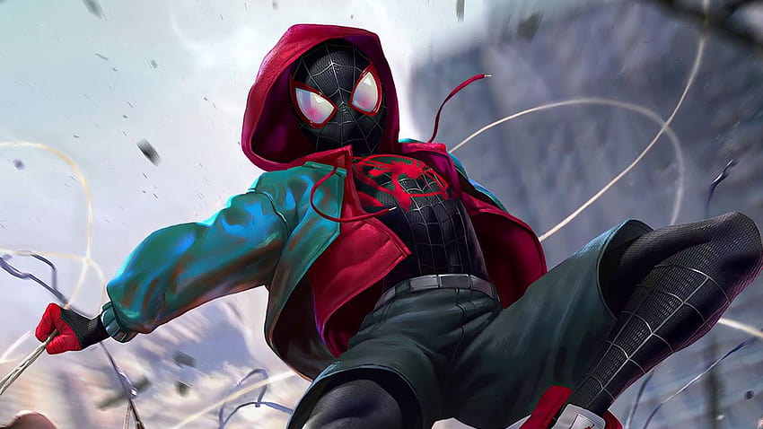 Miles Morales Spiderman, Miles Morales i Peter Parker PS5 Tapeta HD
