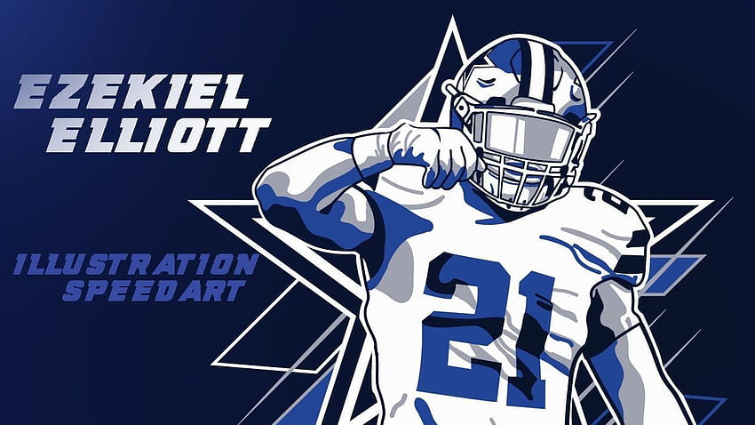 Ezekiel elliott cartoon HD wallpaper | Pxfuel