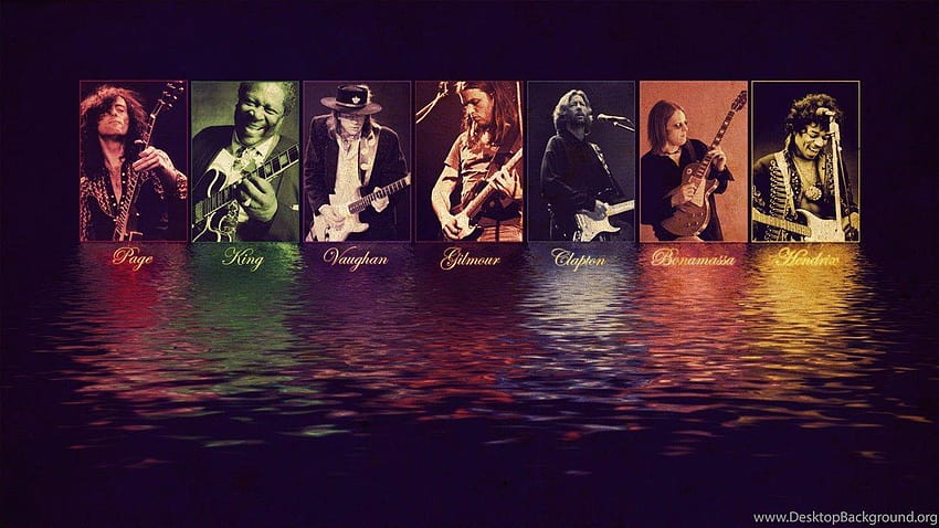 水の音楽 ジミ・ヘンドリックス ギター エリック・クラプトン 背景 高画質の壁紙