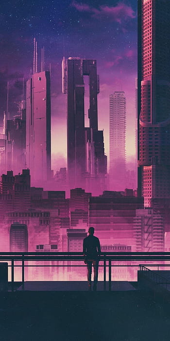Purple Cyberpunk iPhone Wallpapers  Wallpaper Cave