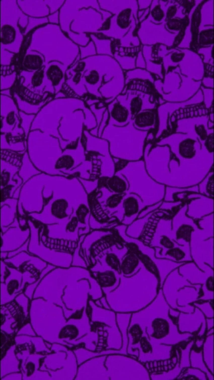 2022年のスフォンディ・ヴィオラ、紫色の骸骨 HD電話の壁紙