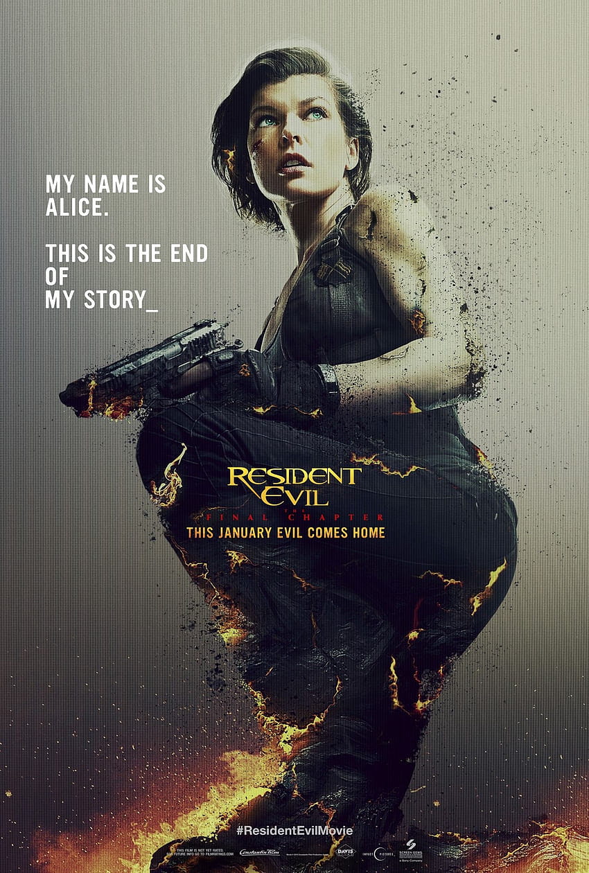 New Poster To Resident Evil: The Final Chapter, resident evil poster HD phone wallpaper