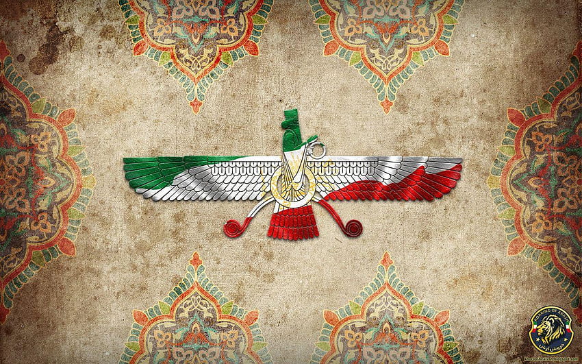 Bandera persa, bandera de Irán fondo de pantalla
