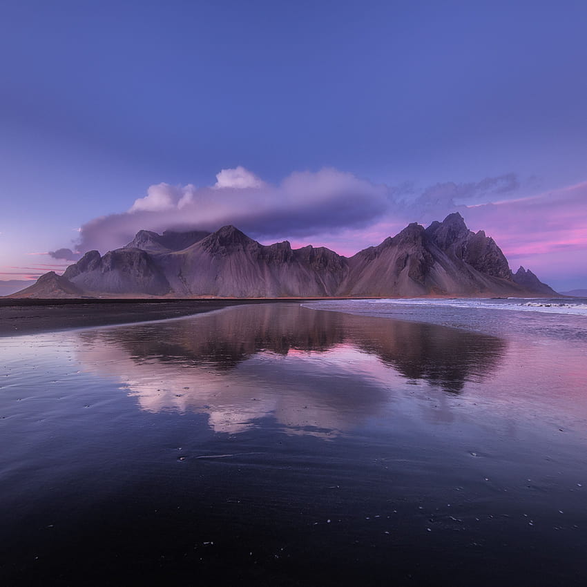 3415x3415 산, 구름, 해안, 아이슬란드 아이패드 프로 12.9, 아이패드 프로 129 HD 전화 배경 화면