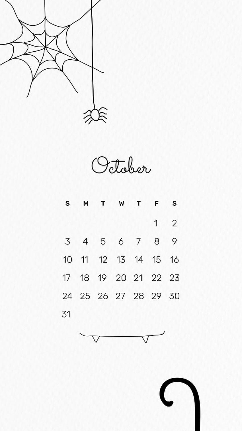 2021 October printable month cute, october 2021 calendar HD phone wallpaper