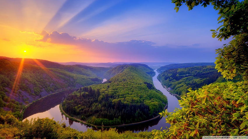 Saar Loop At Mettlach, Germany : High HD wallpaper | Pxfuel