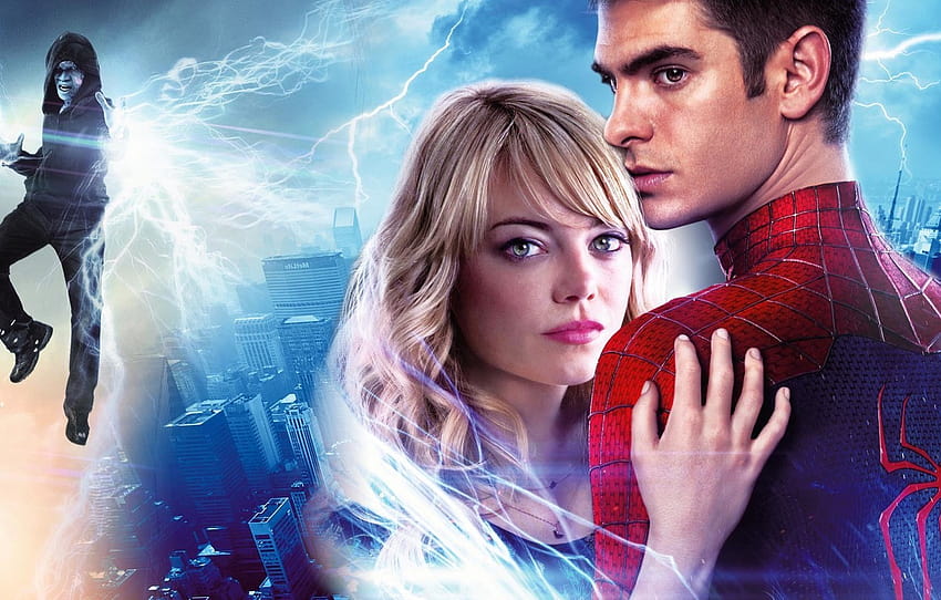 Spider Man, The Amazing Spider Man, Parker, Piter, Gwen, Sektion Filme, Spider Man und Gwen HD-Hintergrundbild