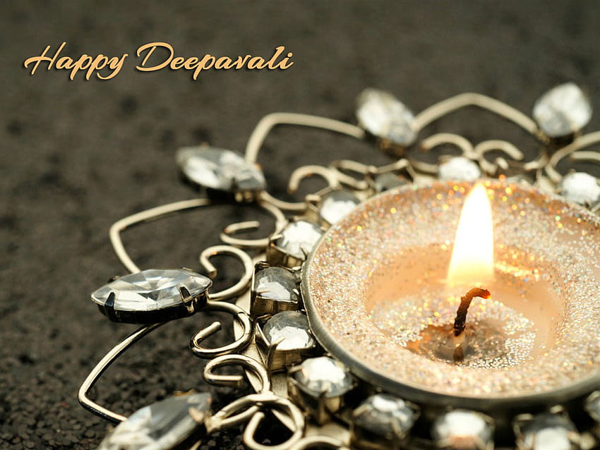 feliz diwali iluminação incrível, feliz deepawali papel de parede HD
