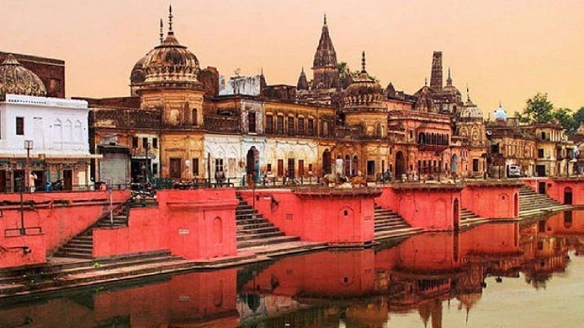 Ram Mandir 건설 Ayodhya 6월 10일 Uttar Pradesh Ayodhya HD 월페이퍼