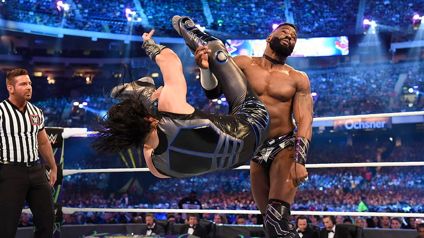 Mustafa Ali wows John Cena with a crushing Spanish Fly to Cedric, wwe mustafa ali HD wallpaper