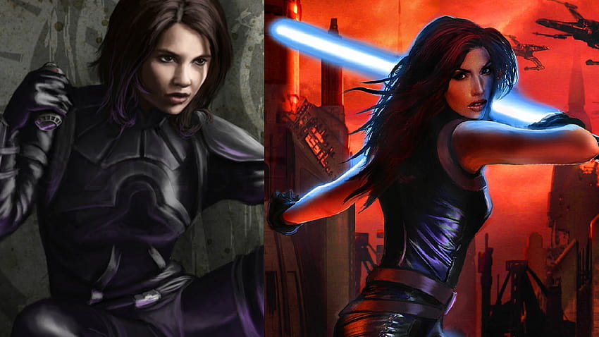 Jaina Solo & Mara Jade Skywalker vs Arcann & Senya Tirall HD wallpaper