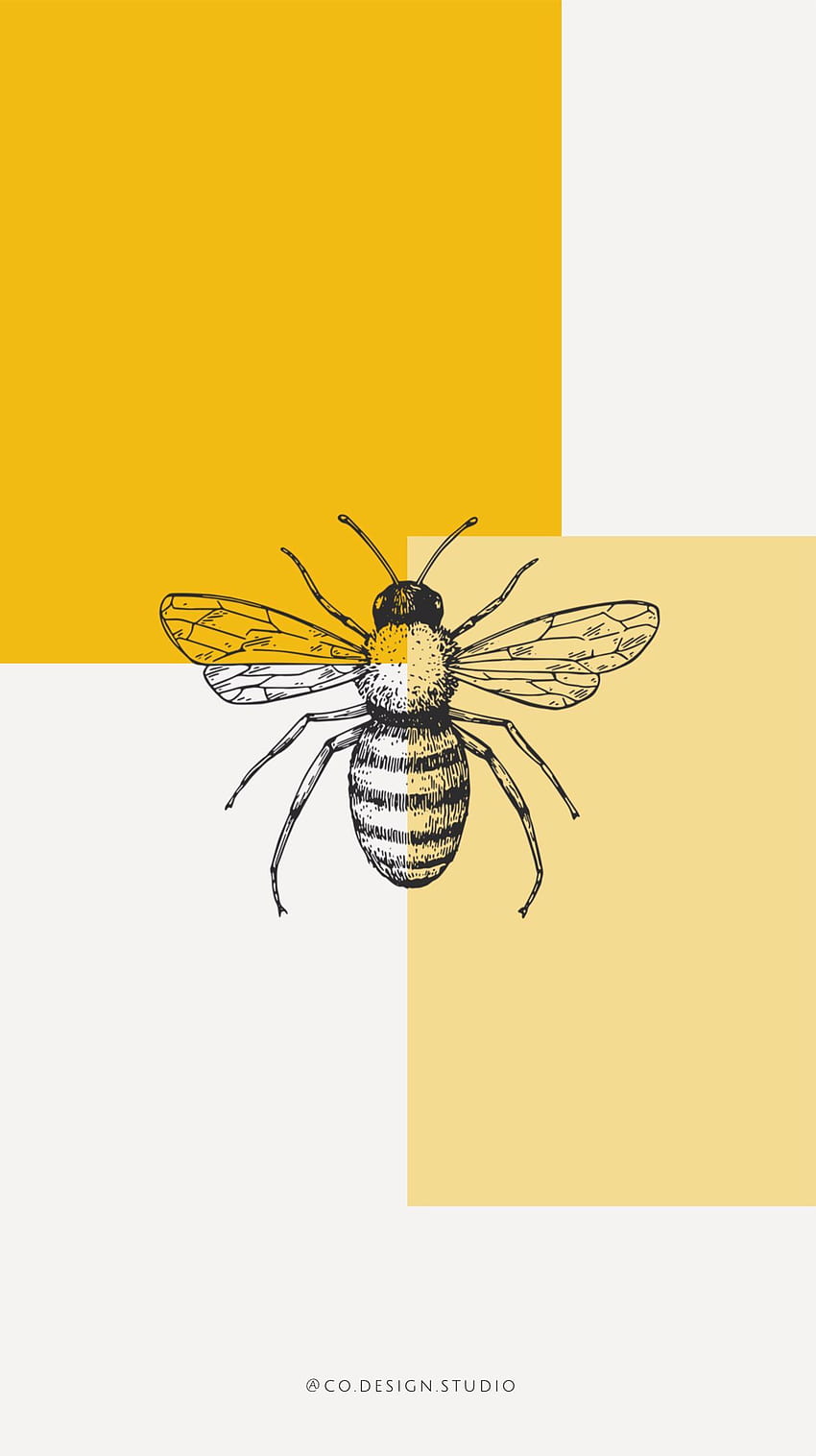 esthétique des abeilles Fond d'écran de téléphone HD