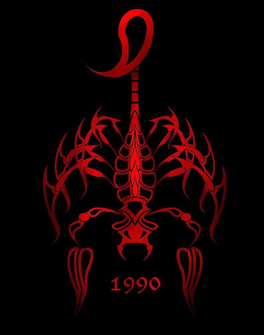 Scorpion: Red Hot autorstwa CORNBREAK, czerwony skorpion Tapeta na telefon HD
