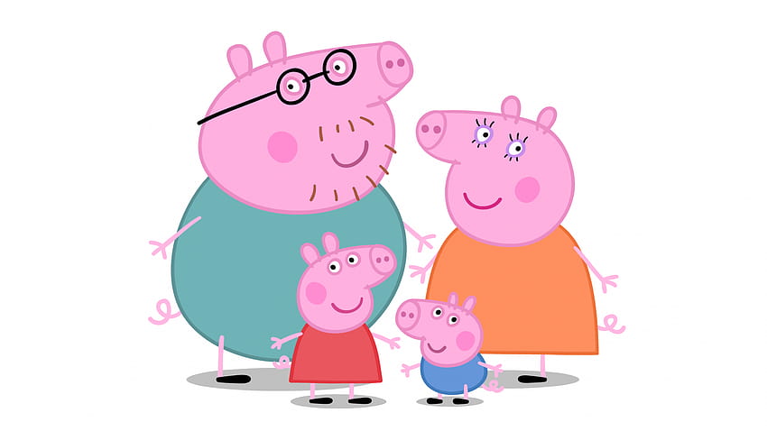 Peppa Pigs Party Time, rodzina świnek Peppa Tapeta HD