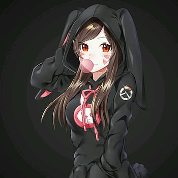 Gamer anime boy playing on smart phone esport logo | Download on Freepik